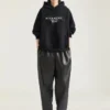 Hoodie-sweatshirt van fleece met Givenchy-tapeprint