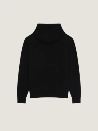 Hoodie van wol en kasjmier, geborduurd met Givenchy Paris