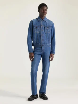Jasje van middelblauw denim