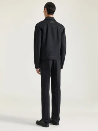 Rechte jeans met vouw-effect