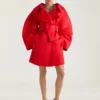 Boudoir tweekleurige teenslippers met hak van nappaleer