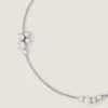 korte Crystal Pearl-ketting van metaal, kristallen en parels korte Crystal Pearl-ketting van metaal, kristallen en parels
