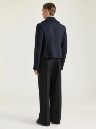 Korte peacoat van wol