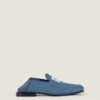 Label Loafers in denim