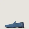 Label Loafers in denim