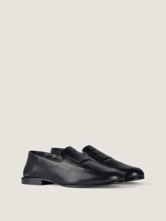 Label-loafers van glanzend leer