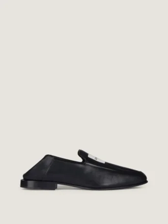 Label-loafers van glanzend leer