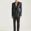 Rechte broek van leer Rechte broek van leer