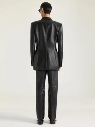 Rechte broek van leer