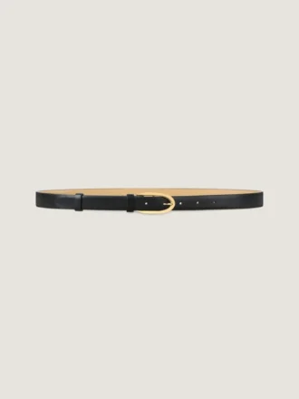 Leren riem met plooien