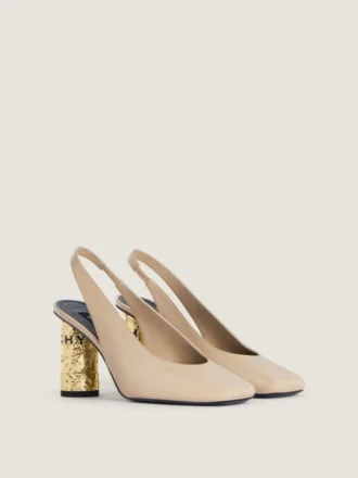 Leren slingbacks met bandje