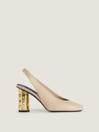 Leren slingbacks met bandje