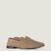 Loafers met label in suède Loafers met label in suède