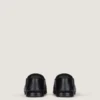 Loafers met label van leer en canvas