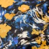 Losange in zijde met bloemenprint