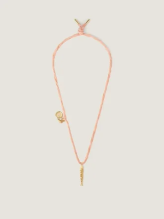 Lucky Charms-ketting van zijde en metaal