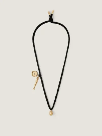 Lucky Charms-ketting van zijde en metaal