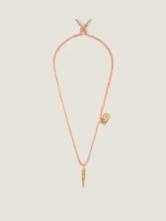 Lucky Charms-ketting van zijde en metaal