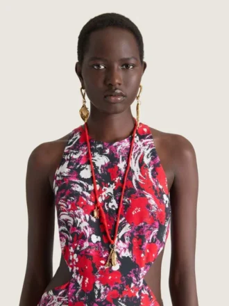Lucky Charms-ketting van zijde en metaal