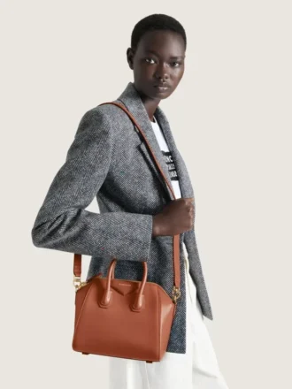 Mini Antigona Bag van boxleer