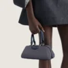 Mini Antigona East-West-tas in denim