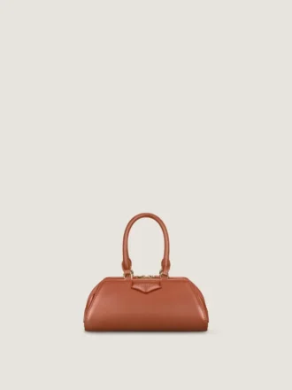 Mini Antigona East-West-tas van boxleer