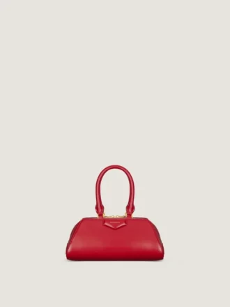 Mini Antigona East-West-tas van boxleer