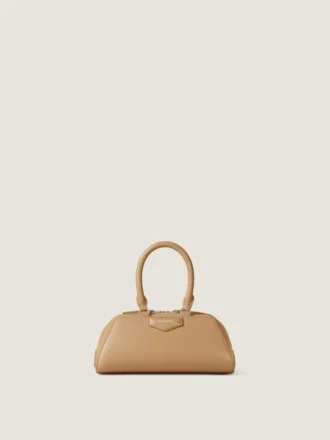 Mini Antigona East-West-tas van boxleer