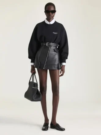 Fleece-sweatshirt met Givenchy-stempelprint