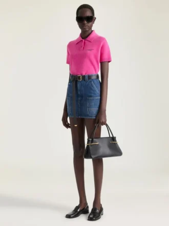 Mini-cargorok van middelblauw denim