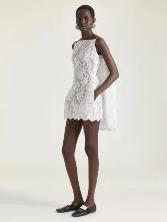 Ballerina’s met vierkante neus en textuureffect