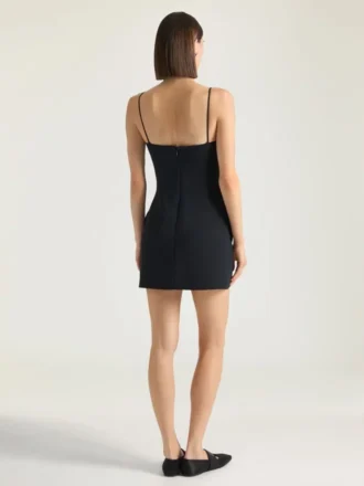 Mini-jurk met uitsnijdingen van crêpe cady Mini-jurk met uitsnijdingen van crêpe cady