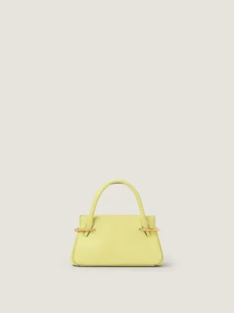 Mini Pinch-tas van leer