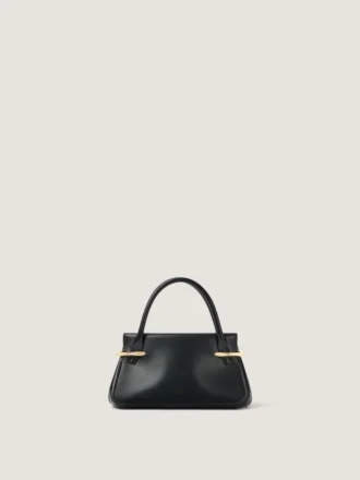 Mini Pinch-tas van leer