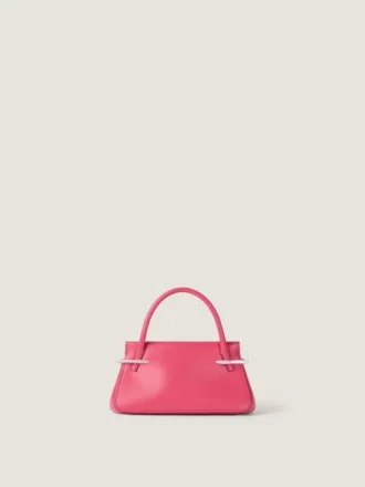Mini Pinch-tas van leer