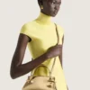 Mini Pinch-tas van leer met spiegeleffect Mini Pinch-tas van leer met spiegeleffect
