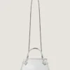 Mini Pinch-tas van leer met spiegeleffect Mini Pinch-tas van leer met spiegeleffect