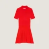 Mini-polojurk van gebreide stof met second-skin-effect Mini-polojurk van gebreide stof met second-skin-effect