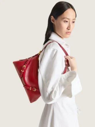 Mini Voyou Bag van glanzend leer