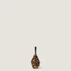 Nano Voyou Bag van leer met pony-effect en luipaardpatroon