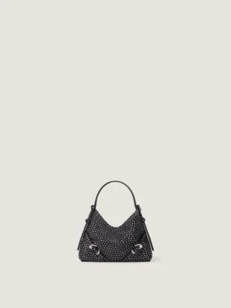 Nano Voyou Bag van leer met strass