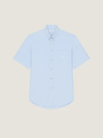 Overhemd van katoen-oxford met Givenchy Paris-jacquard Overhemd van katoen-oxford met Givenchy Paris-jacquard