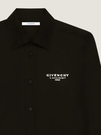 overhemd van katoenpopeline met geborduurd Givenchy-logo overhemd van katoenpopeline met geborduurd Givenchy-logo
