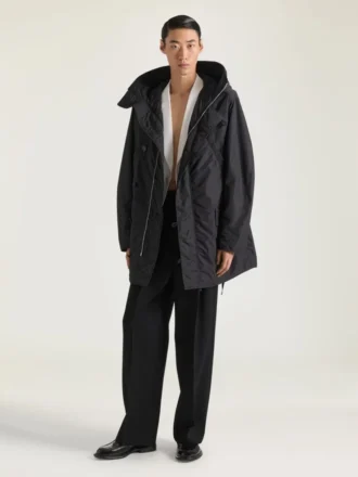 Parka met couture-naden