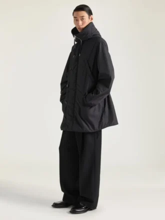 Parka met couture-naden