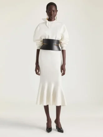 Pinch-corsetriem van nappaleer