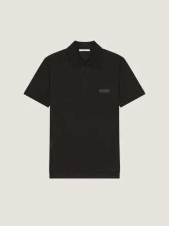 Polo van katoen met Givenchy Paris grosgrain