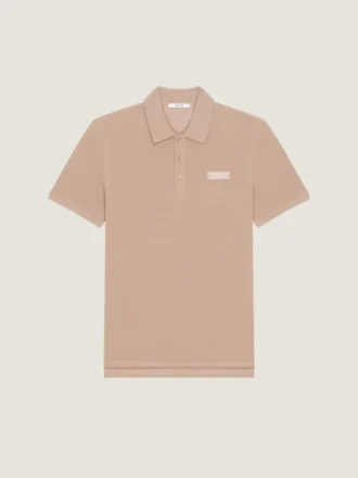 Polo van katoen met Givenchy Paris grosgrain