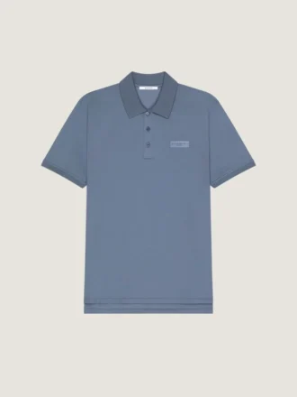 Polo van katoen met Givenchy Paris grosgrain