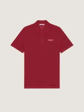Polo van katoen met Givenchy Paris grosgrain